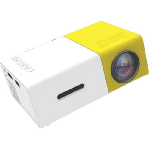 LED Mini Projector 480x320 Pixels Supports 1080P YG-300 HDMI-Compatible USB Audio Portable Projector Home Media Video player