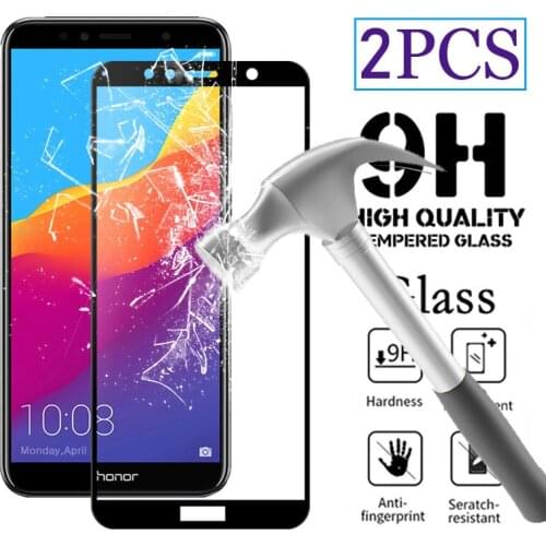 2PCS Tempered Glass for Huawei Honor 7X 7A 7C Pro Honor7a Honor7c Screen Protector Honor 7 A 7C 7X Protective Safety Glass