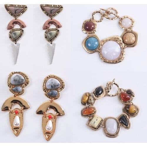 2020 New Bohemian Ethnic Long Earrings ZA Jewelry Women Indian Vintage Statement Dangle Earrings Female Retro Pendants