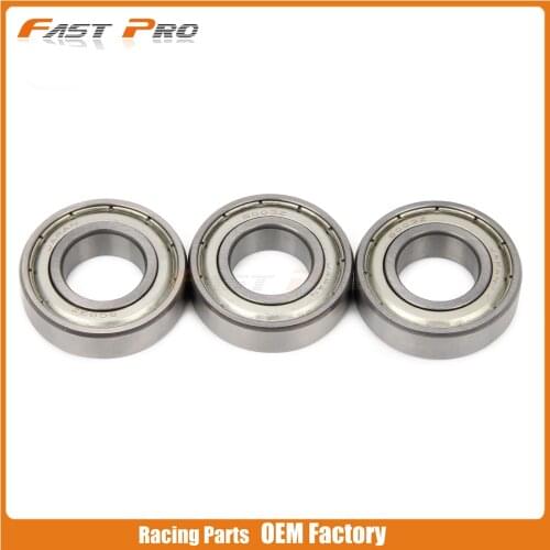 Motorcycle 3pcs Rear Hub Steering Roller Bearings For HONDA CRF150R CRF150RB CRF 150R 150RB 07 08 09 10 11 12 13 14 15