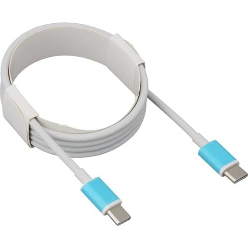 White 1M 2M USB Type C to Usb c Cable for Samsung S9 Oneplus 7 Pro Fast Charging Charger Data Cables 50pcs