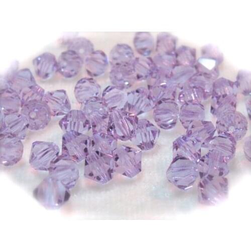 Free Shipping, 288pcs/Lot 6mm Crystal Violet color Chinese Top Quality Crystal Bicone Beads