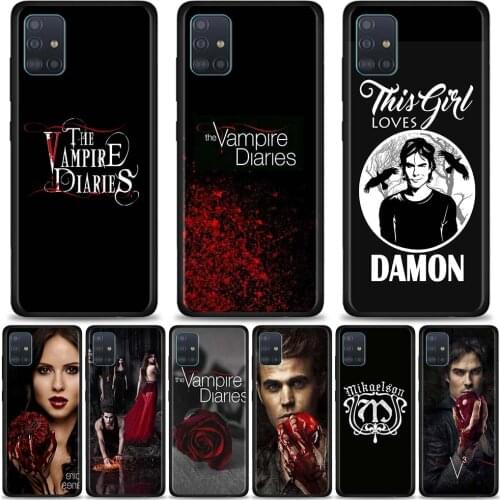 Phone Case For Samsung Galaxy A72 A91 A51 A71 A21 A31 A41 A Quantum A42 5G A02s Soft Cover The Vampire Diaries