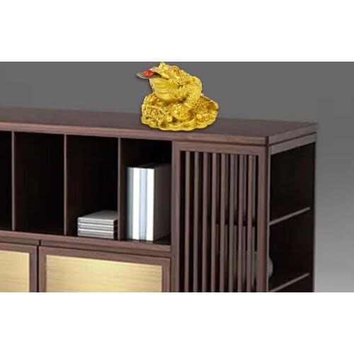 Feng Shui Money Frog Lucky Toad Gifts for Prosperity Home Office Decoration