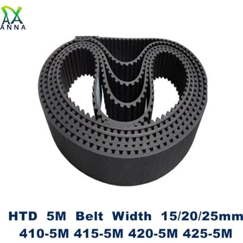 HTD 5M Timing belt C=410/415/420/425 width 10/15/20/25mm Teeth 82 83 84 85 HTD5M synchronous Belt 410-5M 415-5M 420-5M 425-5M