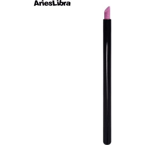 AriesLibra 1pcs Scrubs Stone Cuticle Stick Pen Cuticle Nail Art Pusher Smooth Stick Nail Pusher Manicure Nail Care Remover Tools