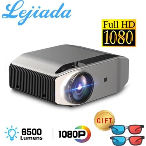LEJIADA 1080p projetor hd completo yg620 led proyector 1920x1080p vídeo 3d yg621 sem fio wifi multi-tela beamer teatro em casa