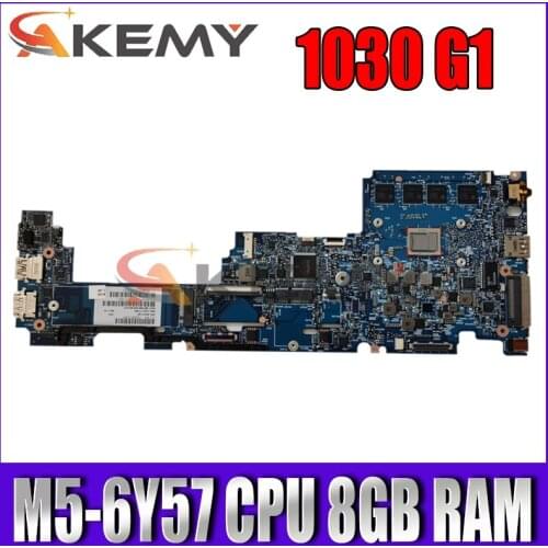 For HP EliteBook 1030 G1 Laptop Motherboard With SR2EG M5-6Y57 CPU 8GB RAM 842327-001 842327-601100% Tested Fast Ship