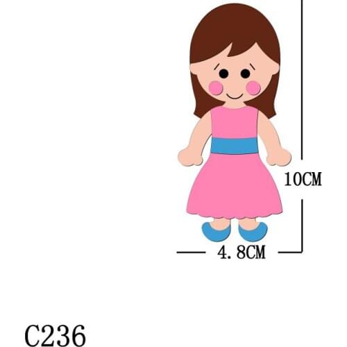 New girl Wooden die Scrapbooking C236 Cutting Dies Multiple sizes