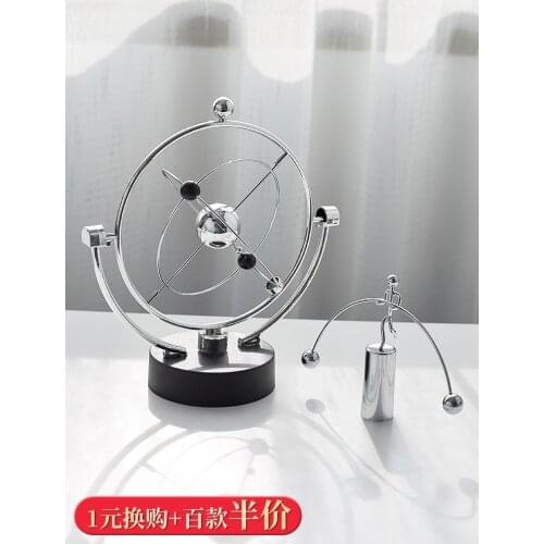 European living room TV cabinet crafts / Magic Newton swing ball / small swing home decor
