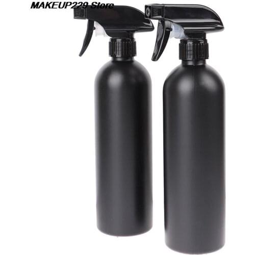 2pcs 500ml Spray Empty Bottle Refillable Mist Perfume Atomizer With Button Hairdressing Bottle Salon Hydrating Styling Tools