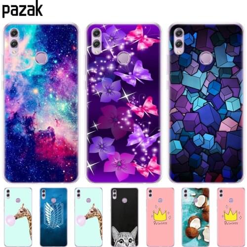 Silicone case for huawei honor 8x Case 6.5 inch Soft TPU Back phone Cover for huawei honor 8x Protect painting shell Coque bags