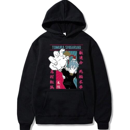 Funny Anime My Hero Academia Shigaraki Tomura Hoodies Horror Cartoon Character Print Pullover Tops Harajuku Winter Sweatshirt
