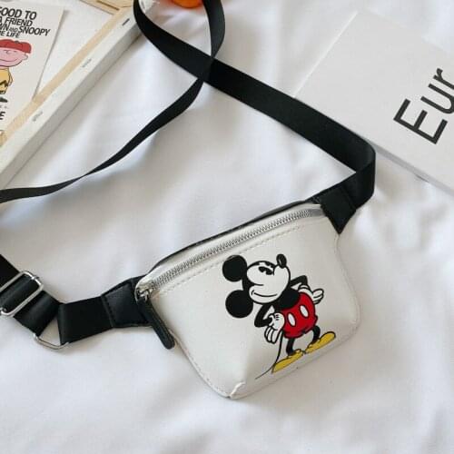 Disney pu cartoon girl boy messenger bag minnie mickey mouse shoulder bag fashion handbag coin bag