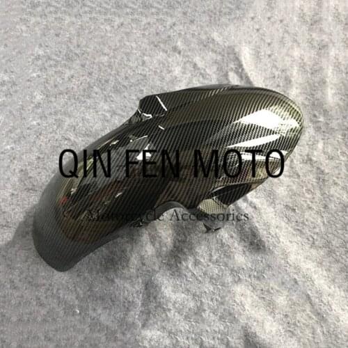 Carbon fiber paint Fairing Front Fender Mudguard Cover Cowl Panel Fit For Kawasaki ER6F NINJA650 17-19 2020-2021