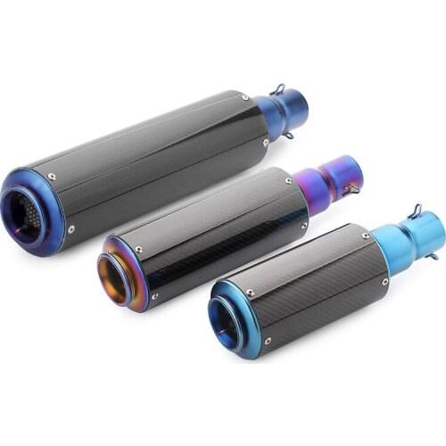 36-51mm Universal Motorcycle Exhaust Modified Muffler Pipe Scooter Pit Bike Dirt Motocross For tmax500 mt09 R1 ER6N CBR250R