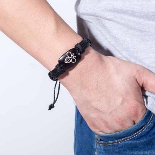 YASWEi Men's Leather Bracelets