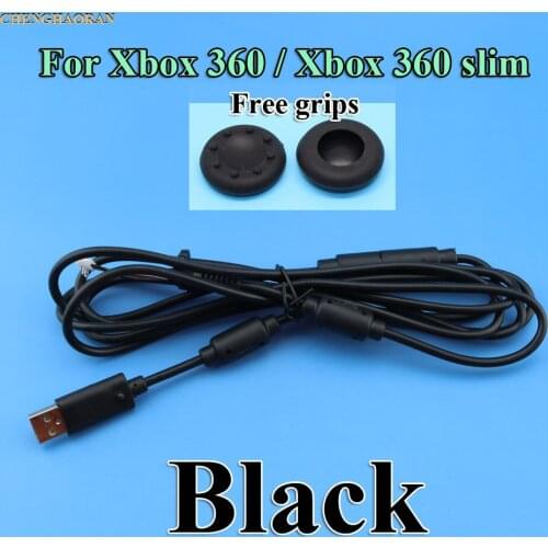 1pc Grey 4Pin Wired Controller Interface Cable For Xbox360 / Xbox 360 slim USB Breakaway Cable Lead Cord Adapter Line Connector