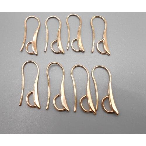 Free 10PC Batch Design Rose gold Jewelry Accessories Hook Earrings Buckle Earrings for Crystal Beads Connection Accessories