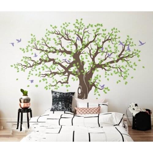 269X233cm Spring Tree Vinyl Wall Sticker Large Tree Wall Stickers Home Decor Wall Decal adesivo de parede arvore mural D984C