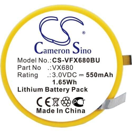 Cameron Sino 550mAh Battery for VeriFone VX680, vx680 wireless credit card machine, VX680 wireless terminal