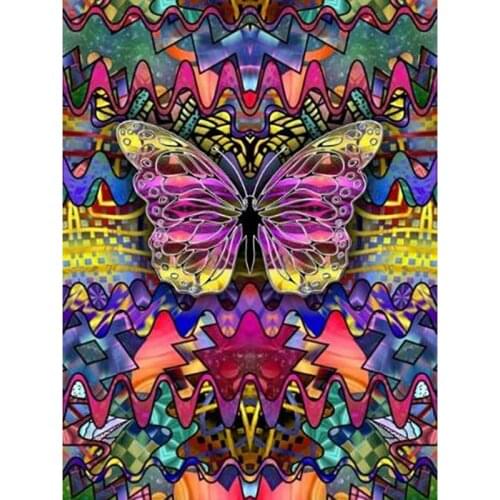LaoJieYuan 5D DIY Diamond Painting Butterfly Full Square/Round Drill Diamond Embroidery Animals Cross Stitch Rhinestone Mosaic