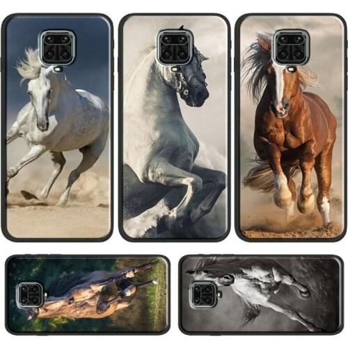 Galloping Horse Phone Case For Xiaomi Redmi Note 10 8 9 Pro 8T 9S 9T 9A 9C 8A 7A K40 Pro Back Cover Shell