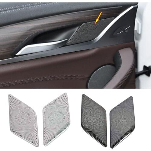 For BMW X3 G01 X4 G02 2018 2019 Car styling Audio Speaker Rear Door Loudspeaker Trim Covers Stickers stainless steel Interior