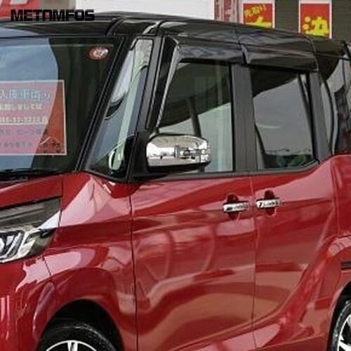 For Nissan Dayz 2019 2020 Chrome Side Door Rear View Mirror Cover Trim Molding Protection Cap Exterior Accessories Car Styling