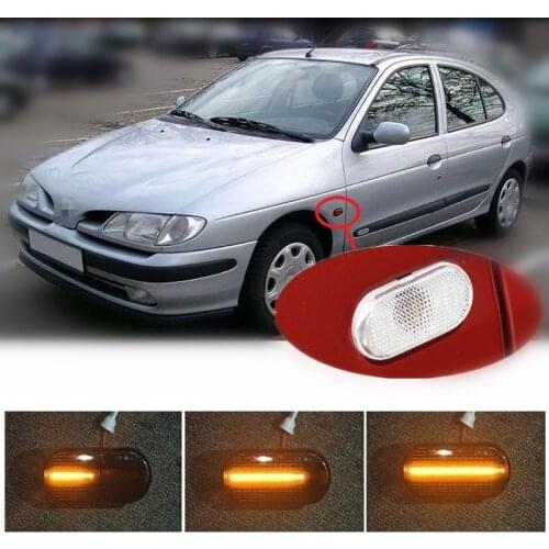 For Renault MEGANE I MK1 BA Cabriolet EA Classic LA Coach DA Grandtour KA Scenic I JA Dynamic LED Indicator Side Marker Signal