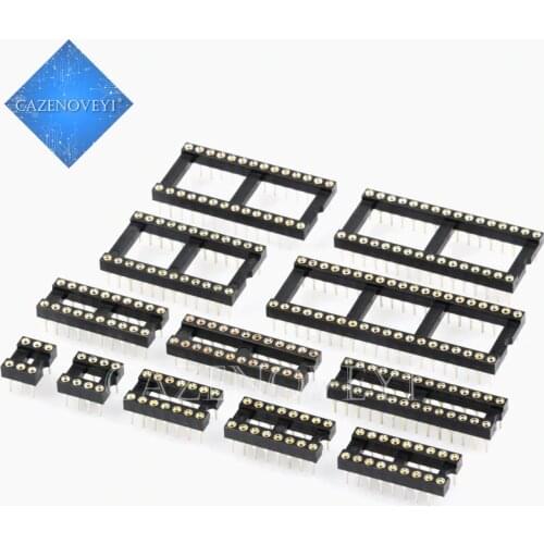 Round Hole IC socket Connector DIP 6 8 14 16 18 20 24 28 32 40 pin Sockets DIP6 DIP8 DIP14 DIP16 DIP18 DIP20 DIP28 DIP40 pins