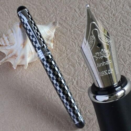 JINHAO X750 GREY CHESSBOARD 0.7MM MEDIUM NIB FOUNTAIN PEN JINHAO 750