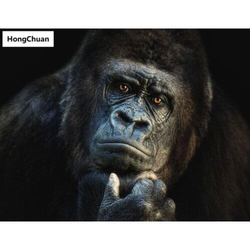 Orangutan 5D DIY square/round diamond painting cross stitch home decoration mural mosaic diamond embroidery new year gift