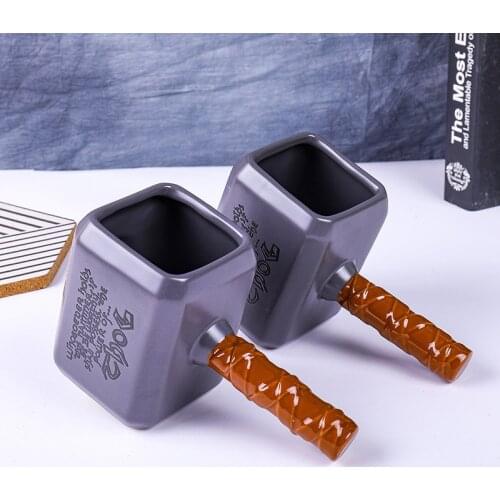 New Thro ceramic coffee mugs Thors Hammer cups and mugs cool drinkware 550ml