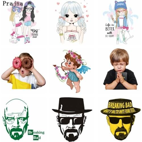 Lovely Baby Heat Transfer Cool Man Vinyl Stickers Printing DIY Beauty Thermal Transfer For Clothing Iron-on Applique Apparel