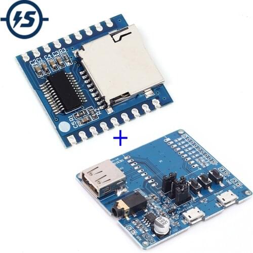 Mini MP3 Player Module + Voice Controller Shield Audio Voice Board Support For SD Card TF Card For XY-V17B