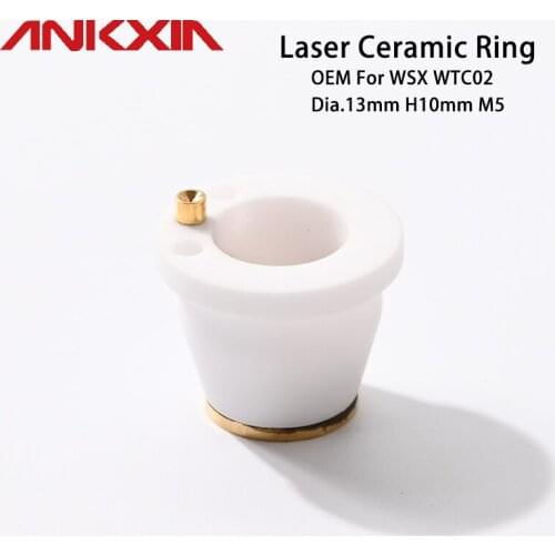 OEM WSX WTC02 Mini Ceramic For 3D Pipe Cutting Machine Fiber Laser Cutting Manipulator Dia.13mm H10mm M5