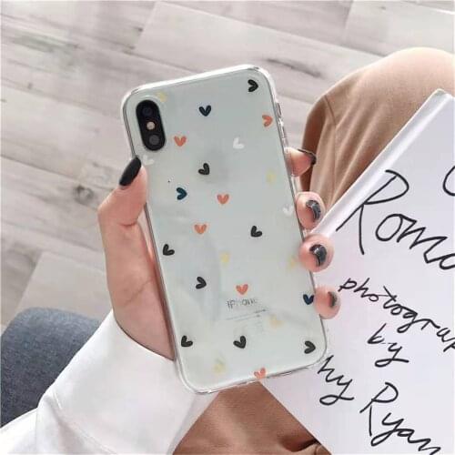 Soft Clear Flower TPU Phone Cover Shockproof Case for iPhone 11 12 Pro Max Mini XS