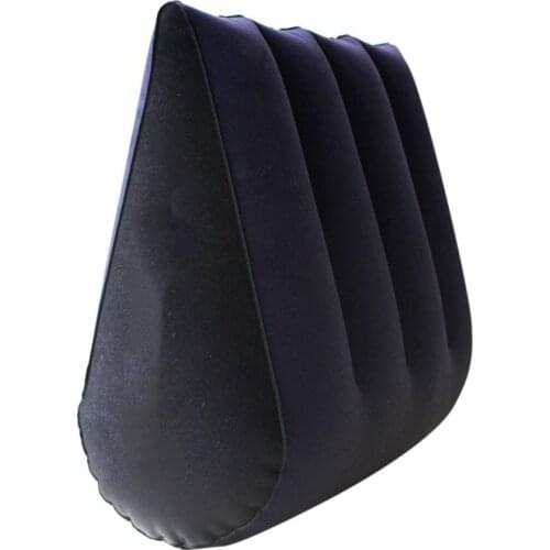 Toughage Sex Sofa Inflatable Sexual Position Pillow Sex Furnitures Half Circle Shape Aid Wedge PVC Flocking Cushion For Couples