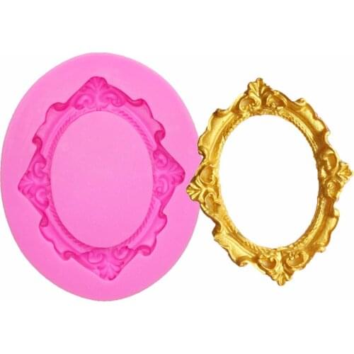New design 3D Frame silicone mold fondant lace molds cake decorating tools chocolate gumpaste mold kitchen baking T1078