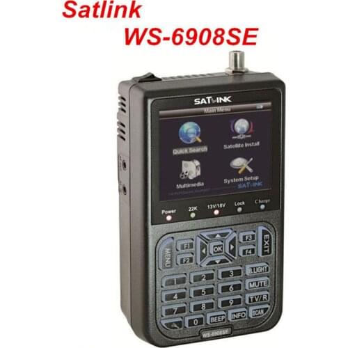 Original Satlink WS-6908SE Digital Satellite Finder Support KB-LIGHT & BACKLIGHT Satellite Meter