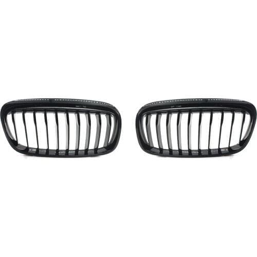 For BMW 2-Series F45 F46 Front Kidney Grille Grill 220i 228i 218i 225i Gloss Black 2014-2018