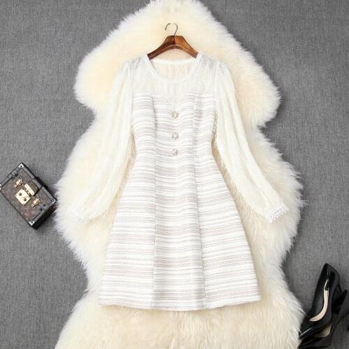 Dress 2021 Celebrities new High quality spring dress Chiffon long sleeves Women Clothing fashion Mini sexy short Party dresses