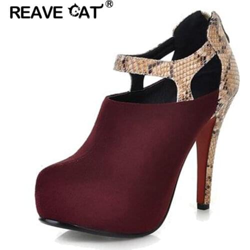 Женская обувь на каблуке REAVE CAT China At AliExpress