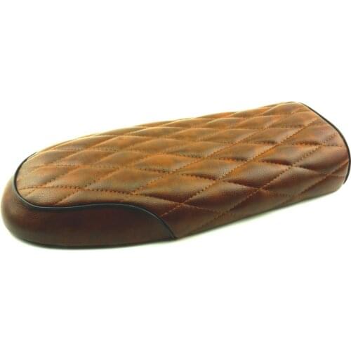 SAFFEN Brown Motorcycle Cafe Racer Seat Flat pan Scrambler Vintage Retro Flat Saddle For Honda CG CB200 CB350 CL350 CB400