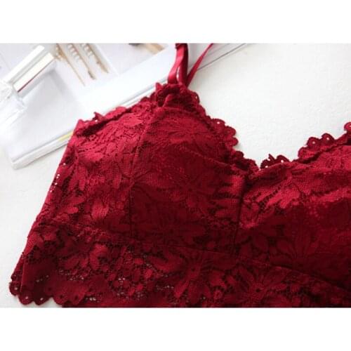 Sexy Lace Bralette Tube Tops Bandeau Summer Women Lace Bra Tanks Crop Tops C66