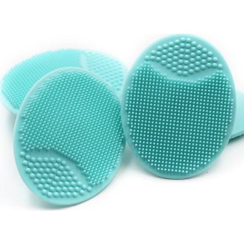 5pcs 4 Colors Silicone Facial Washing Brush Cleansing Pad Face Exfoliating Blackhead Face Massage Soft Deep Cleaning Tool