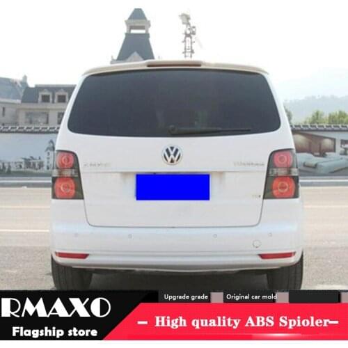 For VW Touran Spoiler 2008-2015 VW Touran SPOILER High Quality Carbon Fiber Car Rear Wing Primer Color Rear Spoiler