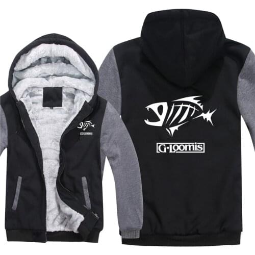 Outdoor Fishing G.Loomis Hoodies Fashion Jacket Winter Men Thick g loomis Sweatshirts Wool Liner Man Coat