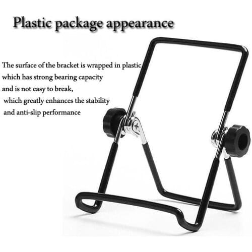 Universal Metal Mobile Phones or Tablet Stand With Anti-skid Design Adjustable Angle Up To 160 Degrees Rubber Skin Cover